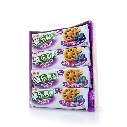 嘉士利牌果乐果香蓝莓味果酱夹心饼干300g/包 商品图0