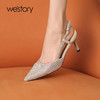 westory时尚气质百搭细高跟包头凉鞋单鞋女2022年夏季新款S22AH54991 商品缩略图0