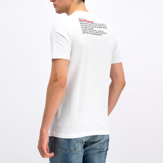 RICHMOND 男士棉质可循环利用标识印花圆领短袖T恤 白色 RMP19222TS WHITE 商品图2