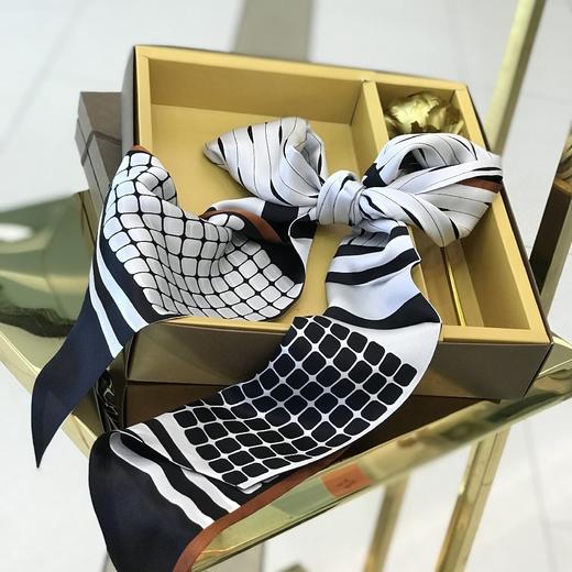 优品堂《春的律动》100％桑蚕丝双面长条巾 商品图5