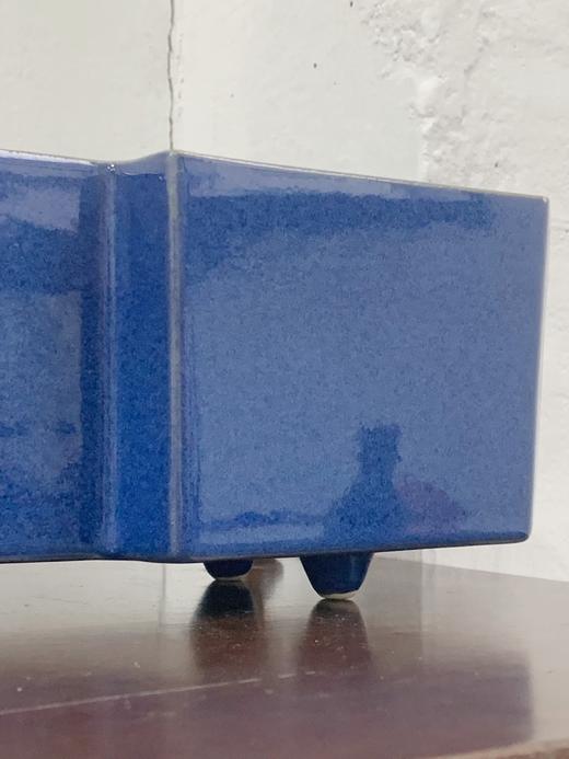 日本中古蓝釉陶器 孟菲斯风格 X0179 商品图3