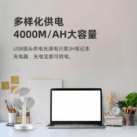 赛亿充电小风扇便携式小型电风扇学生宿舍迷你办公室桌上桌面儿童随身大风力手持台式风扇FTB-A8