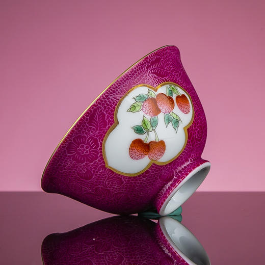 扒花开光四果吉祥杯套组 商品图4