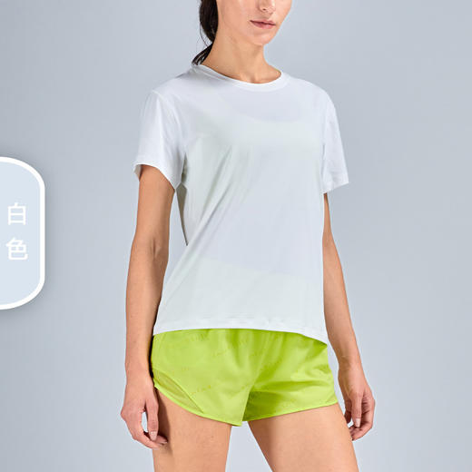 轻裸感网纱拼接休闲运动T恤 商品图2