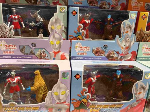 锦江UT6626 3寸软胶奥特曼怪兽套装 商品图0