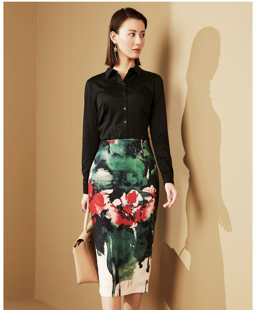 J6230810C颈袖添香连裆衬衫女装女士气质OL修身连体衬衣J6230810C（四季可穿） 商品图3