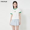 FIVE PLUS2022新款女夏装小众短袖T恤女宽松撞色设计感上衣潮棉质2WA2020460 商品缩略图2