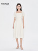 FIVE PLUS乔欣同款2022新款连衣裙夏高级感法式方领泡泡袖裙子女2WN2082200 商品缩略图3
