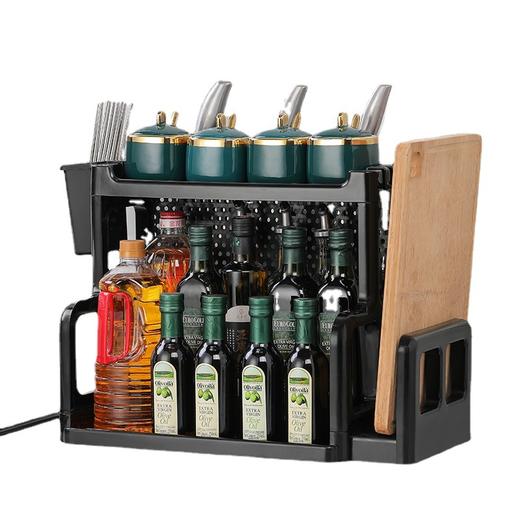 【优质PP材质】新品厨房置物架调料架刀架台面多功能多层收纳免打孔调味架D仓 商品图4