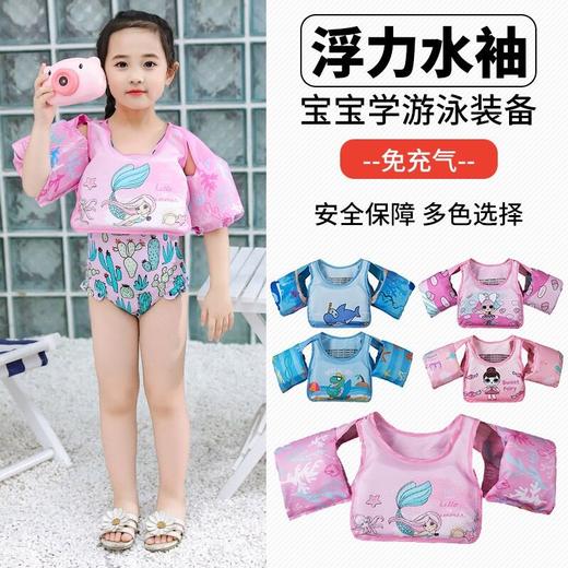 抖音爆款 专业儿童救生衣新款浮力水袖手臂圈婴幼儿救生衣浮力背心 商品图0
