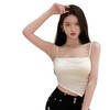 2022时尚新款性感纯色吊带美背内搭裹胸外穿固定杯带胸垫背心防走光抹胸内衣女 商品缩略图4