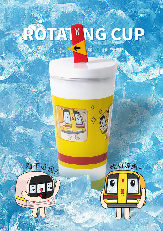 夏日限定·Q版车头转转杯 商品图3