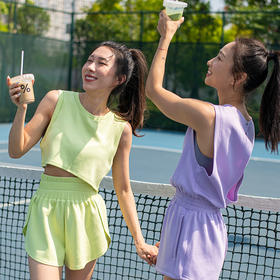 【空气棉】宽松超舒适运动背心罩衫/短裤