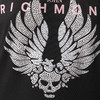 RICHMOND 女士棉质镶钻骷髅翅膀圆领短袖T恤 黑色 RWP19310TS BLACK 商品缩略图1