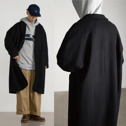 CryingCenter羊毛切斯特大衣 茧型毛呢大衣 商品图1