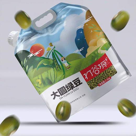 黑龙江通辽大圆绿豆5斤袋装 商品图4