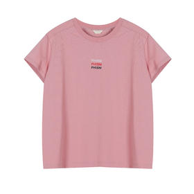 后背开衩短款T恤