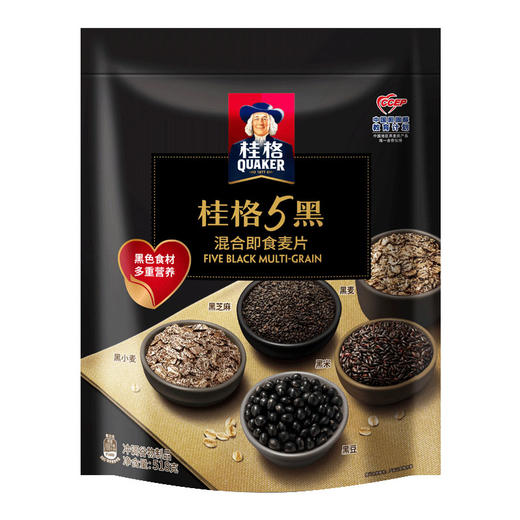 桂格5黑混合即食麦片518g 商品图0