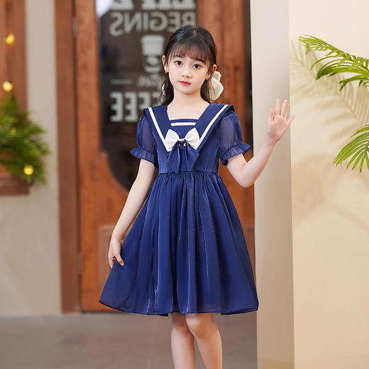 学院风新款洋气儿童时髦裙童装 XW-9932 商品图5