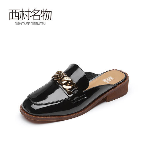 西村名物2021春季新款网红穆勒包头凉鞋外穿凉拖鞋女平底鞋X21AH14031 商品图0