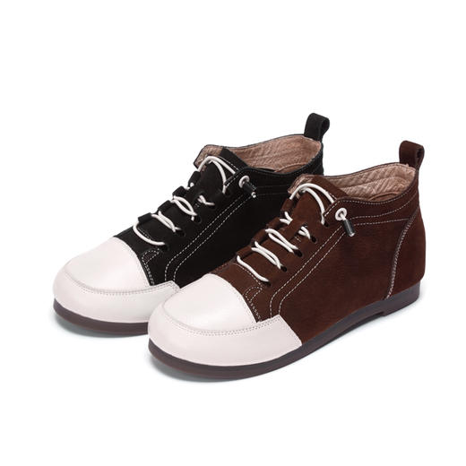 西村名物2020秋季新款高帮一脚蹬舒适单鞋X20DF40001 商品图0