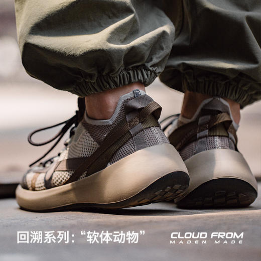 【马登男鞋】2025夏季新款透气飞织鞋轻便休闲运动鞋复古慢跑软底老爹鞋 商品图1