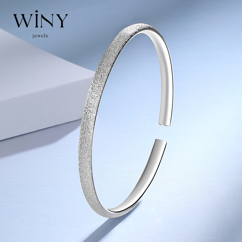 Winy9999足银水中影手镯送女友闺蜜节日生日礼物