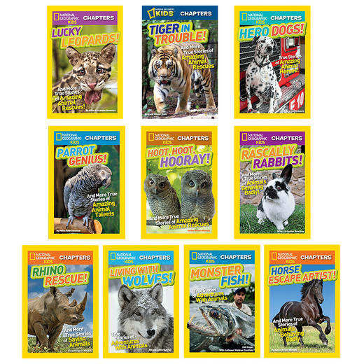 美国国家地理儿童章节书10册套装 英文原版 National Geographic Kids Chapters 英文版 英语课外阅读书 少儿百科 进口原版书籍 商品图1