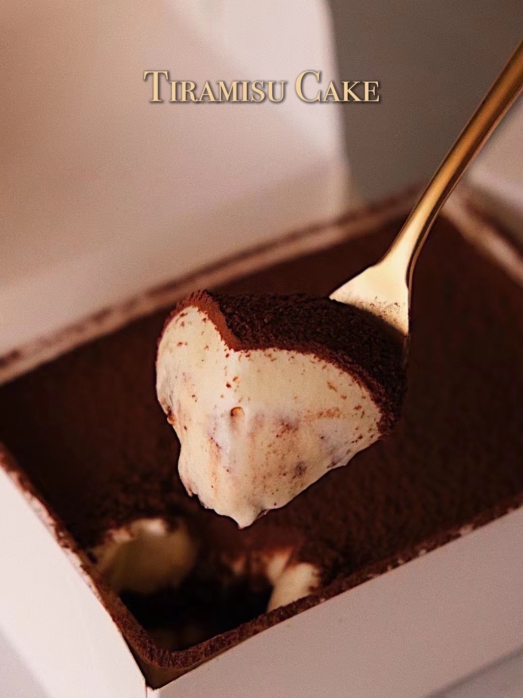 经典意式tiramisu提拉米苏盒子蛋糕