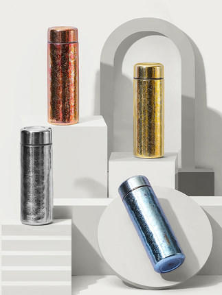 飞剑 纯钛保温杯双层男女士高档水杯礼品团购定制迷你TD040 商品图0