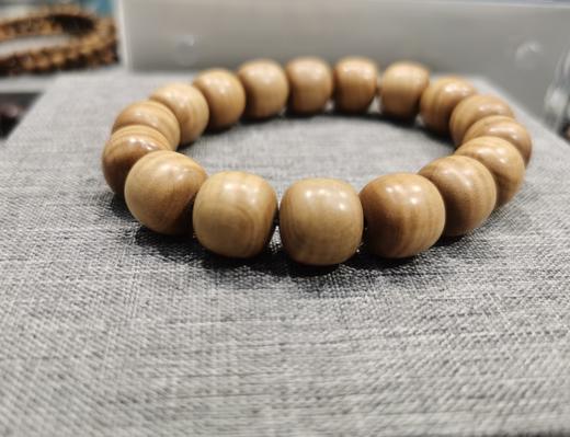 男款水波纹老山檀单圈手链12x13mm 商品图5