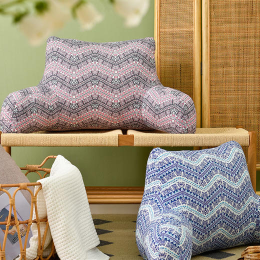 莫代尔四色多功能靠枕床头办公室靠枕 商品图0