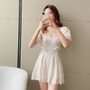 黛唯梵高档泳衣女夏2022新款时尚遮肚显瘦保守连体裙式泳装大码仙气温泉 商品缩略图3