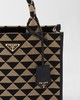 【欧洲专柜直通车】Prada 普拉达 女士Symbole 刺绣织物小号托特包/斜背包 1BA354 商品缩略图4