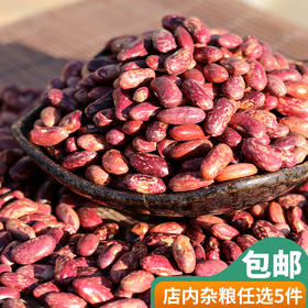 【山区杂粮】农家五谷花芸豆  颗粒饱满  个头大  色泽鲜明  可煮可炖  口感软糯  豆香浓郁  花腰豆 
 350g