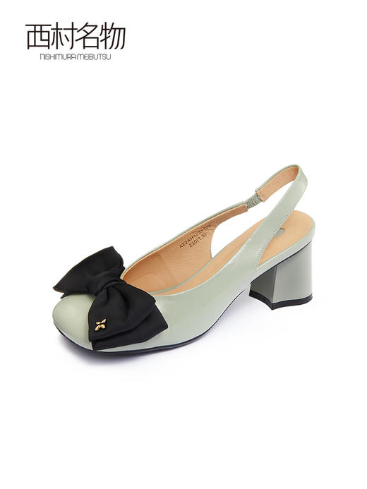 西村名物2022夏季新款法式仙女风凉鞋蝴蝶结气质休闲凉鞋女X22AH17371 商品图0