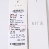 EITIE爱特爱秋季新款显瘦时尚微透系带宽松黑色衬衫上衣C2213002 商品缩略图5