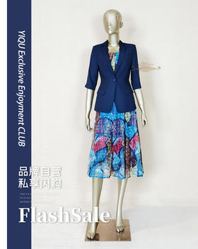 【特惠】YIQU |“职场风彩”西装上衣（深宝蓝）P