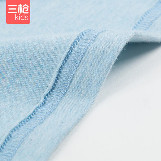 Threegun三枪 【彩纺舒肤弹力棉】男童/女童少儿圆领儿童短袖T恤衫-28931A011 商品图5