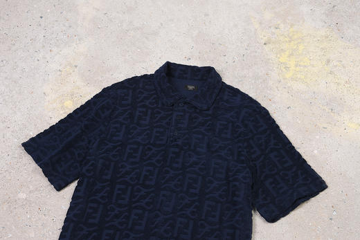 FD 夏季新款 立体提花毛圈绒 短袖POLO衫 Z-9122 商品图6