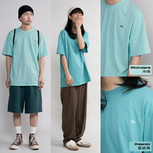 CryingCenter 不同程度蓝 夏日海岛漫游记 清爽印花TEE 哭喊中心 商品图1