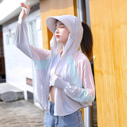 冰丝骑行夏季宽松开车遮阳披肩防晒服 商品图1