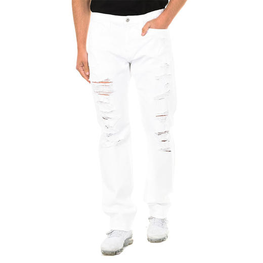 ARMANI 阿玛尼 男士徽标休闲牛仔裤 白色 3Y6J18 6N26Z 1100 商品图0