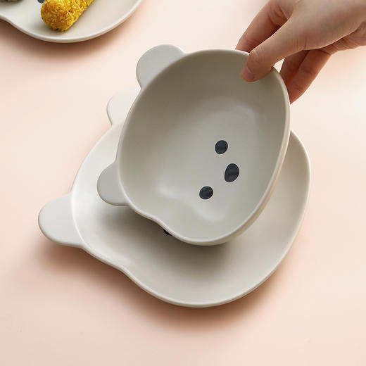 【FaSoLa小熊陶瓷碗盘套装】 商品图9
