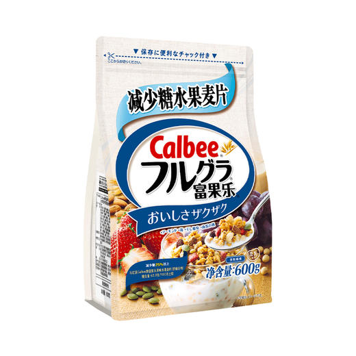 Calbee牌富果乐水果麦片(即食谷物）减糖600g/袋 商品图0