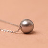 美裕 【顺景】【知顺】银925大溪地黑珍珠吊珠链8-8.5mm黑 105626 商品缩略图3
