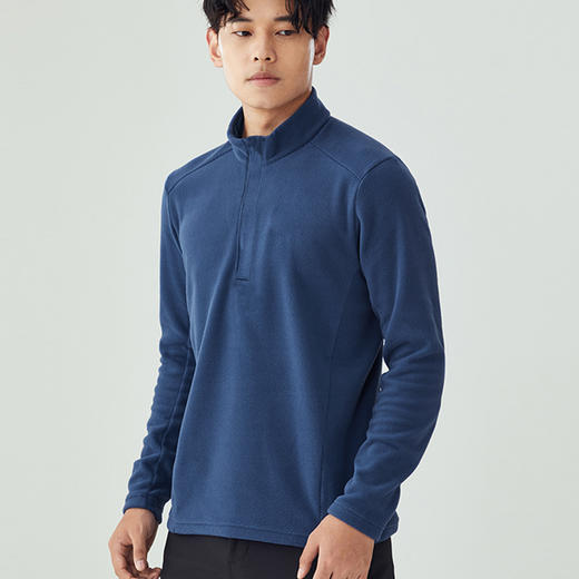 摇粒绒半开襟卫衣 商品图0