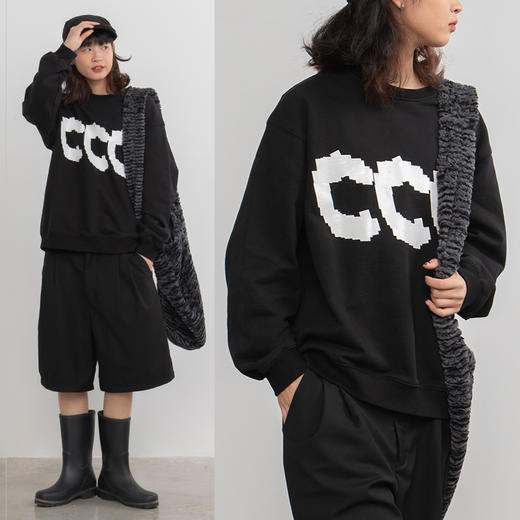 CryingCenter CCC LOGO 加绒长袖套头卫衣 商品图2