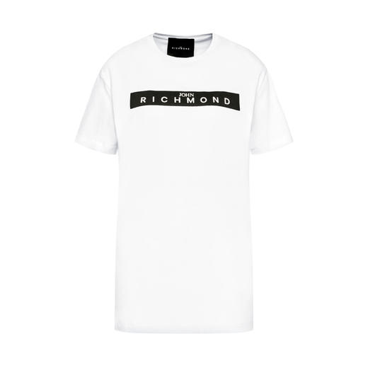 RICHMOND 女士棉质字母印花圆领短袖T恤 白色 RWP19312TS WHITE 商品图0