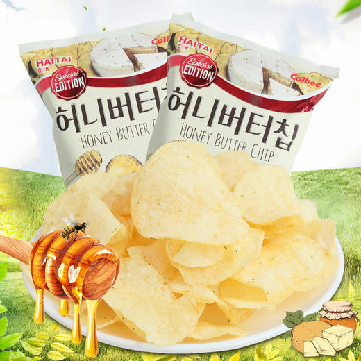 海太蜂蜜黄油薯片奶酪味（膨化食品）60g/袋 商品图1